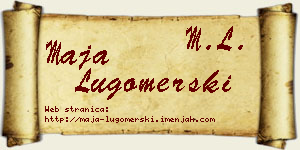 Maja Lugomerski vizit kartica